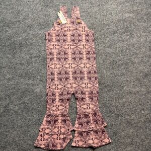 KATE QUINN The Woods Anne Jumpsuit Bird Nouveau Ruffle Bell Bottom 12-18 Months